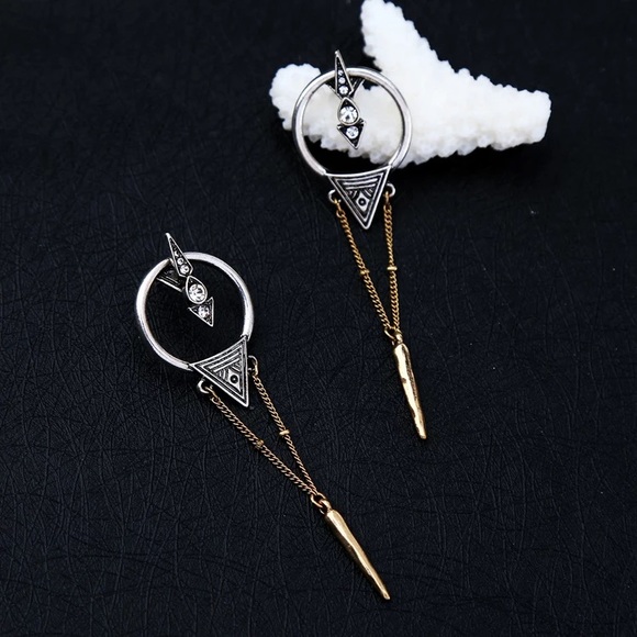 NWOT vintage ethnic drop earrings - Picture 4 of 8